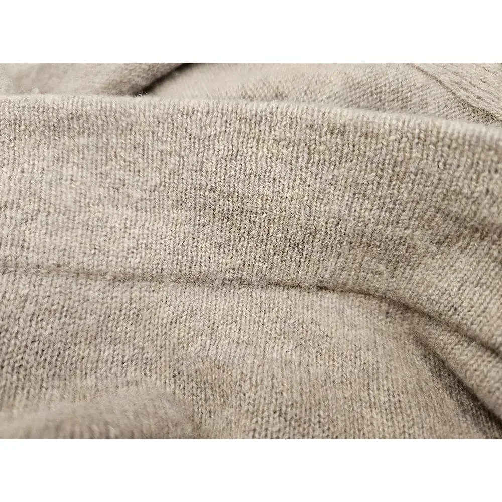 Cynthia Rowley Cashmere Draped Open Cardigan Sweater 2 Ply Beige Taupe Size M - Picture 6 of 11